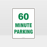 Custom Metal Sign,60 Minute Parking Sign